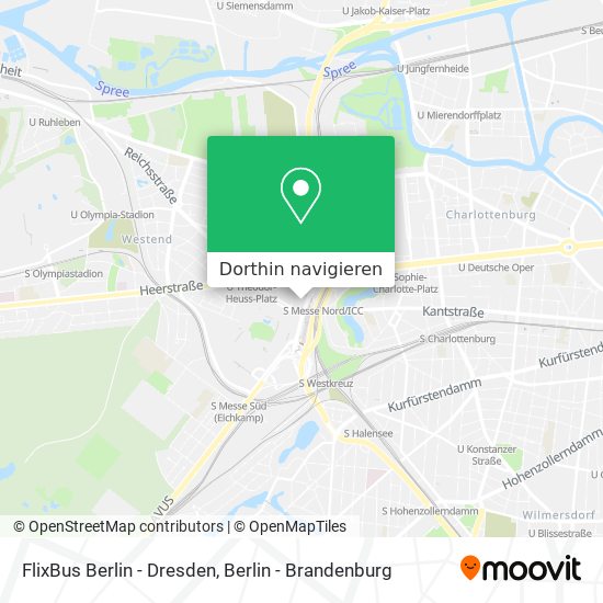 FlixBus Berlin - Dresden Karte