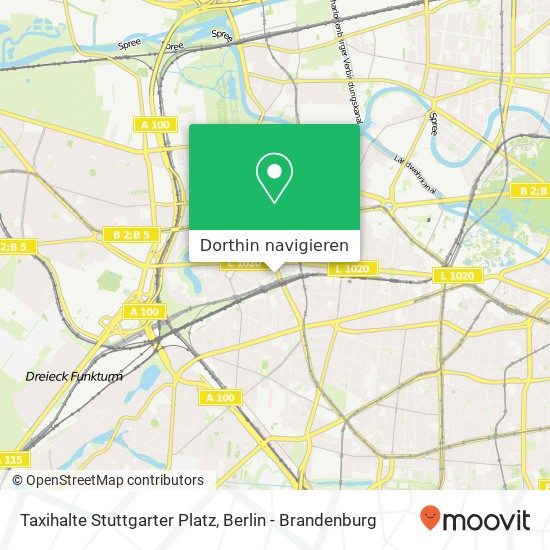 Taxihalte Stuttgarter Platz Karte