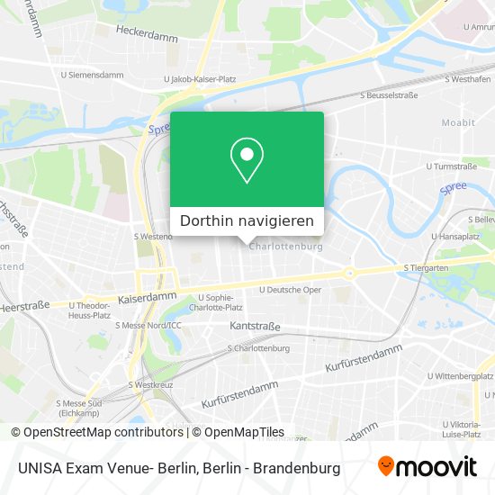 UNISA Exam Venue- Berlin Karte