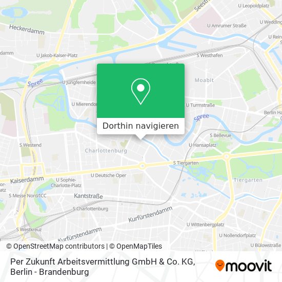 Per Zukunft Arbeitsvermittlung GmbH & Co. KG Karte