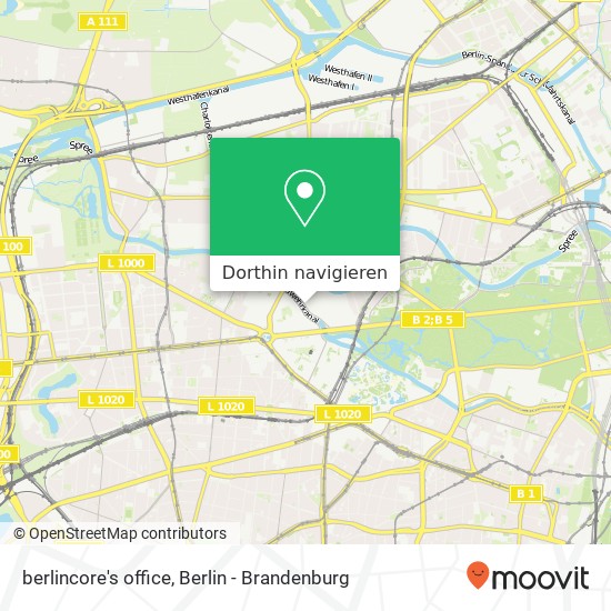 berlincore's office Karte