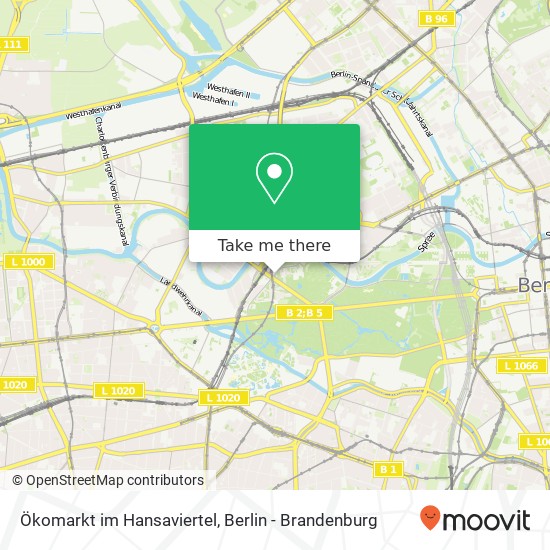 Ökomarkt im Hansaviertel Karte