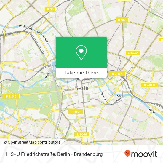 H S+U Friedrichstraße Karte