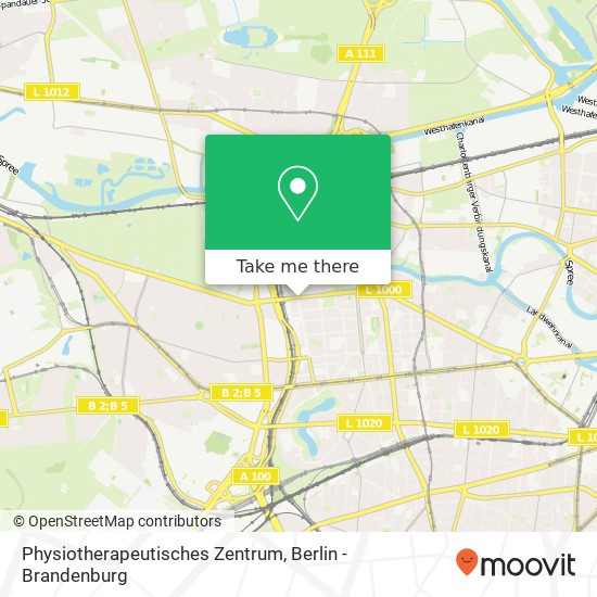 Physiotherapeutisches Zentrum Karte