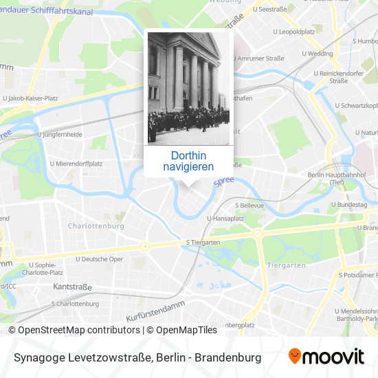 Synagoge Levetzowstraße Karte