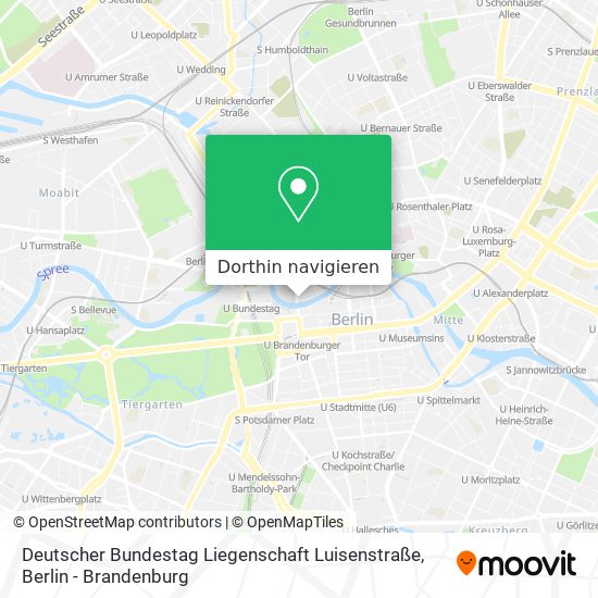 Deutscher Bundestag Liegenschaft Luisenstraße Karte