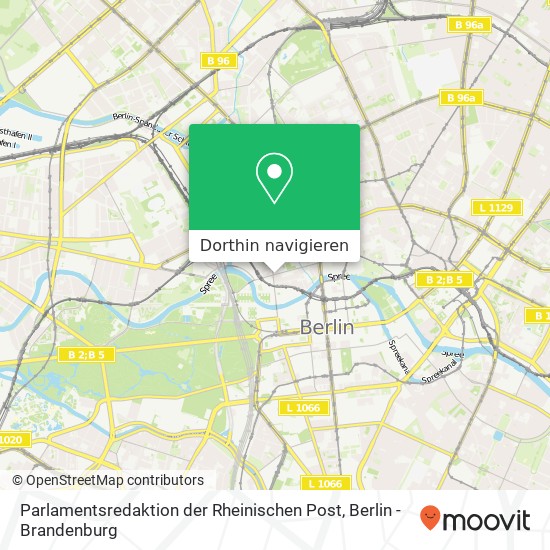 Parlamentsredaktion der Rheinischen Post Karte