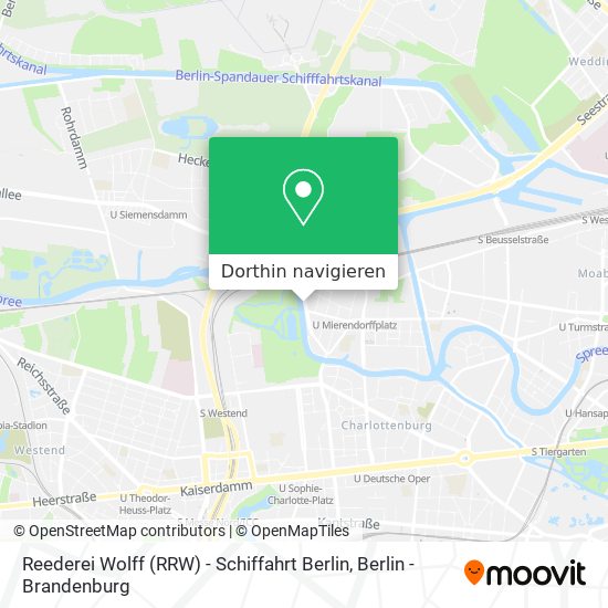Reederei Wolff (RRW) - Schiffahrt Berlin Karte