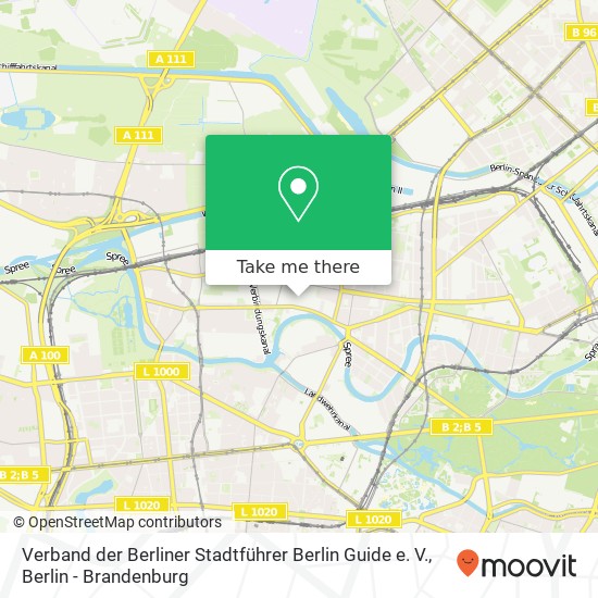 Verband der Berliner Stadtführer Berlin Guide e. V. Karte