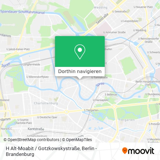H Alt-Moabit / Gotzkowskystraße Karte