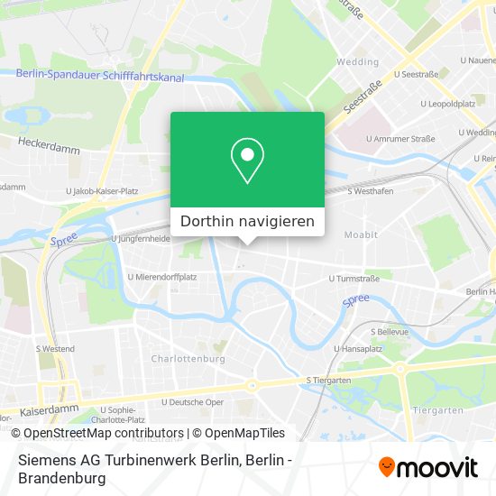 Siemens AG Turbinenwerk Berlin Karte