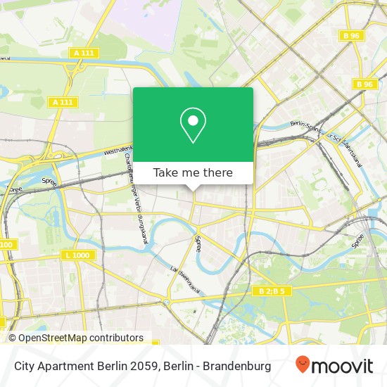 City Apartment Berlin 2059 Karte