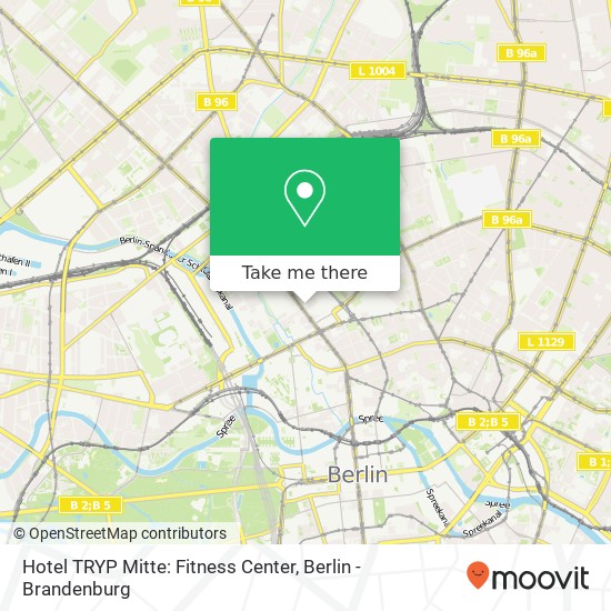 Hotel TRYP Mitte: Fitness Center Karte