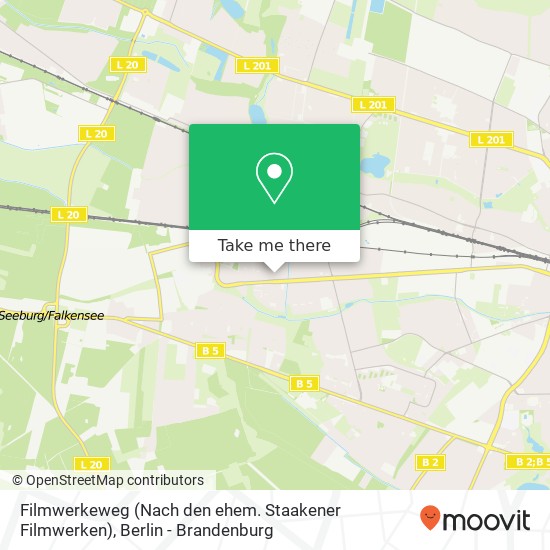 Filmwerkeweg (Nach den ehem. Staakener Filmwerken) Karte