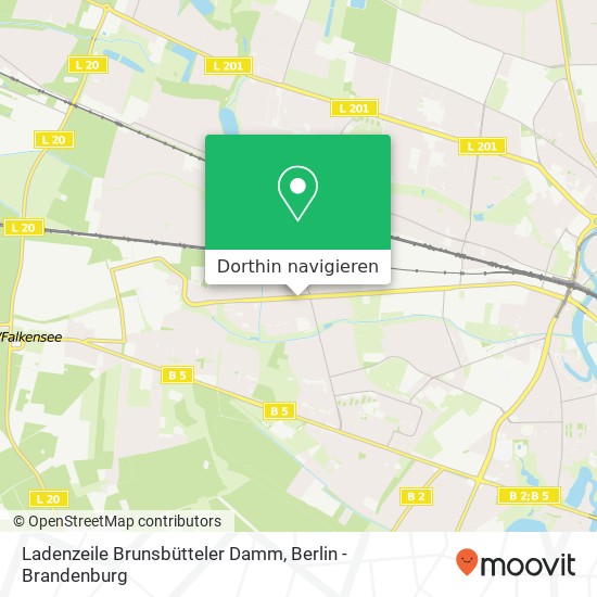 Ladenzeile Brunsbütteler Damm Karte