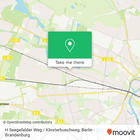H Seegefelder Weg / Klosterbuschweg Karte