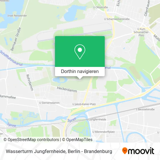 Wasserturm Jungfernheide Karte