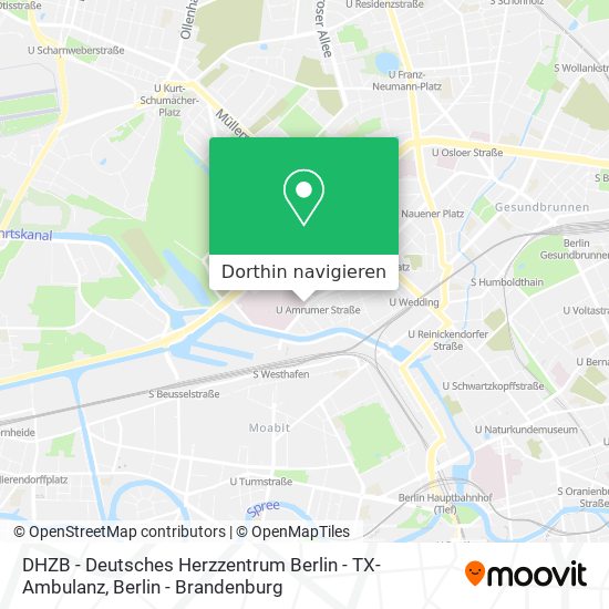 DHZB - Deutsches Herzzentrum Berlin - TX-Ambulanz Karte