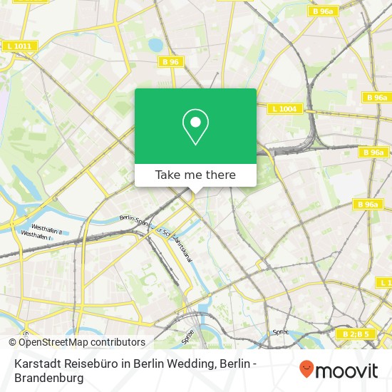 Karstadt Reisebüro in Berlin Wedding Karte