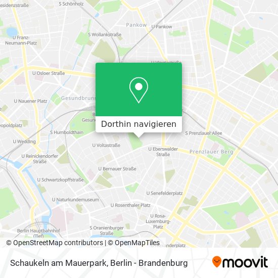 Schaukeln am Mauerpark Karte