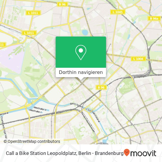 Call a Bike Station Leopoldplatz Karte