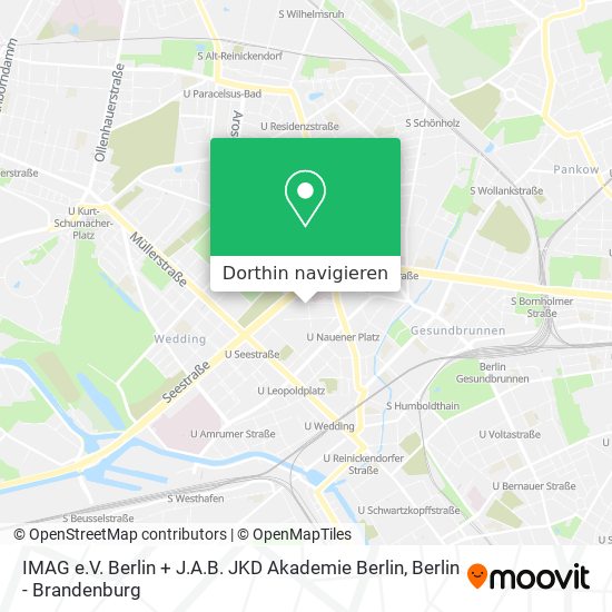 IMAG e.V. Berlin + J.A.B. JKD Akademie Berlin Karte