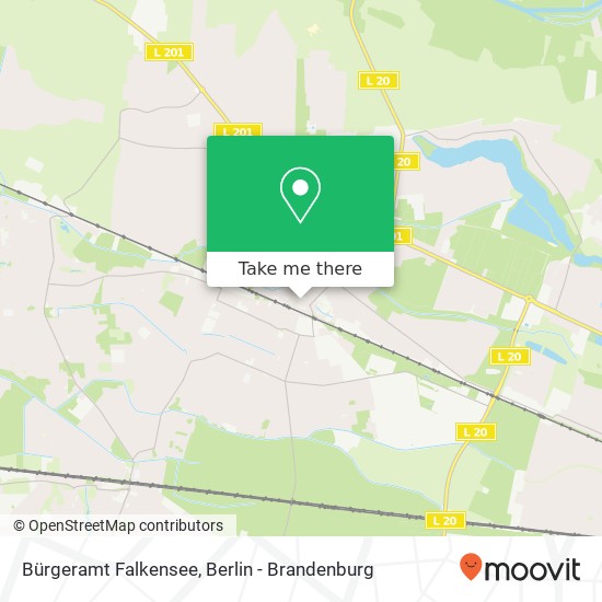 Bürgeramt Falkensee Karte
