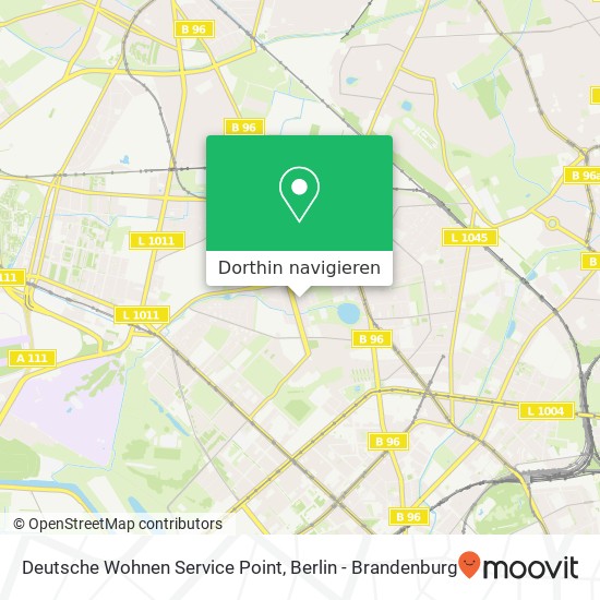 Deutsche Wohnen Service Point Karte
