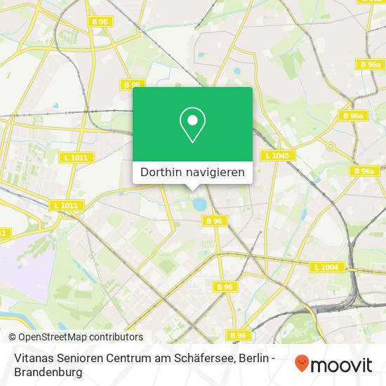 Vitanas Senioren Centrum am Schäfersee Karte