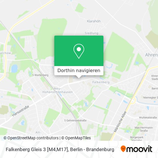 Falkenberg Gleis 3 [M4,M17] Karte
