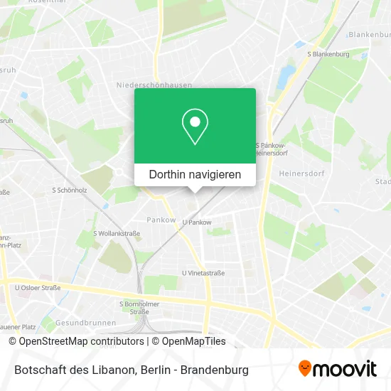 Botschaft des Libanon Karte