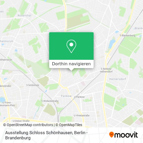 Ausstellung Schloss Schönhausen Karte