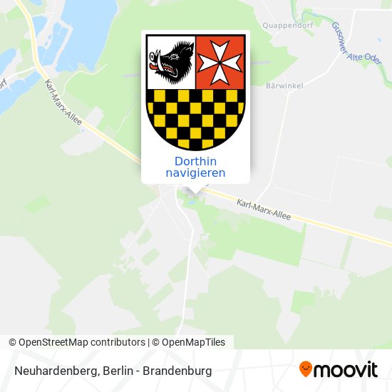 Neuhardenberg Karte