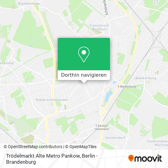 Trödelmarkt Alte Metro Pankow Karte