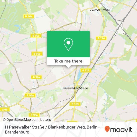 H Pasewalker Straße / Blankenburger Weg Karte