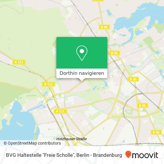 BVG Haltestelle "Freie Scholle" Karte