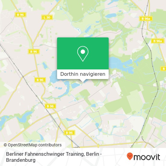 Berliner Fahnenschwinger Training Karte
