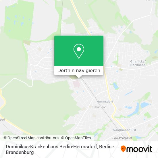 Dominikus-Krankenhaus Berlin-Hermsdorf Karte