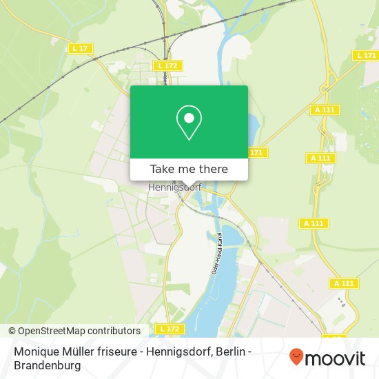 Monique Müller friseure - Hennigsdorf Karte