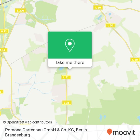 Pomona Gartenbau GmbH & Co. KG Karte
