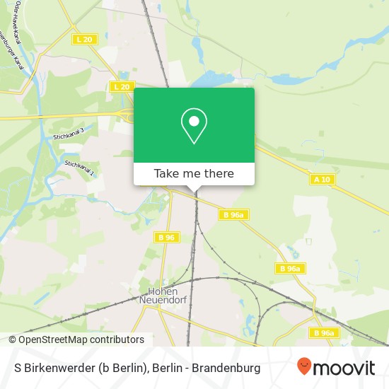 S Birkenwerder (b Berlin) Karte