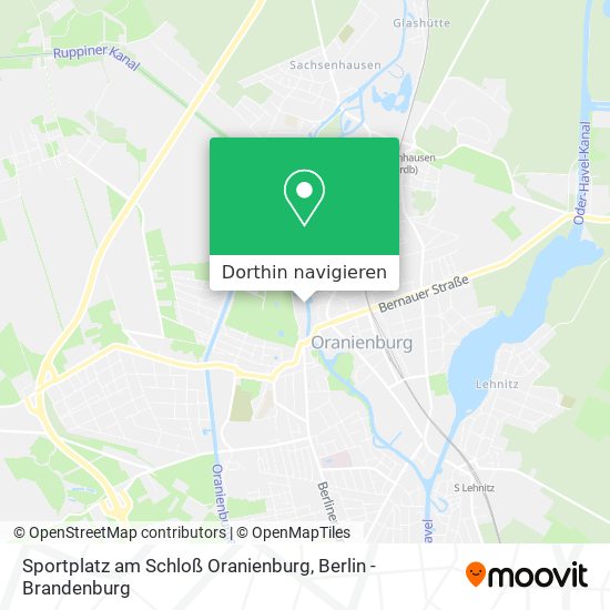Sportplatz am Schloß Oranienburg Karte