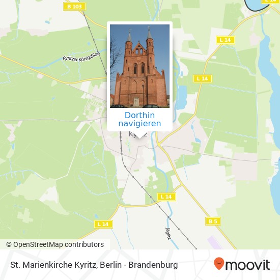 St. Marienkirche Kyritz Karte