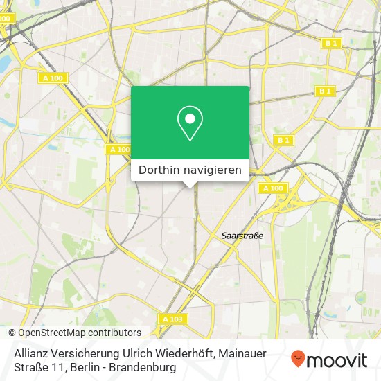 Allianz Versicherung Ulrich Wiederhöft, Mainauer Straße 11 Karte