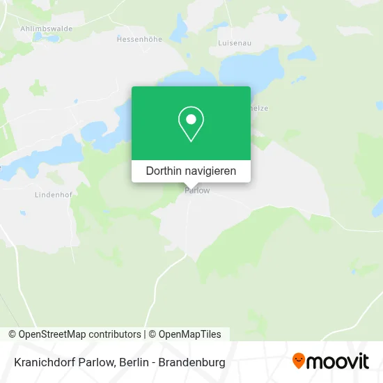 Kranichdorf Parlow Karte