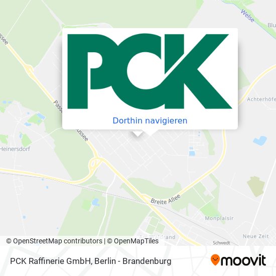 PCK Raffinerie GmbH Karte