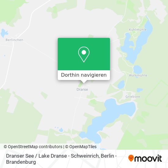 Dranser See / Lake Dranse - Schweinrich Karte