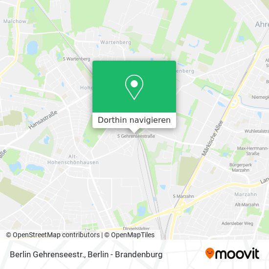 Berlin Gehrenseestr. Karte