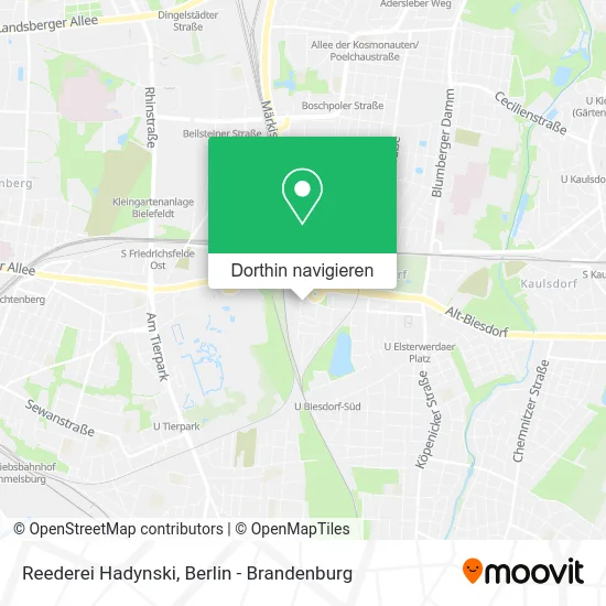 Reederei Hadynski Karte