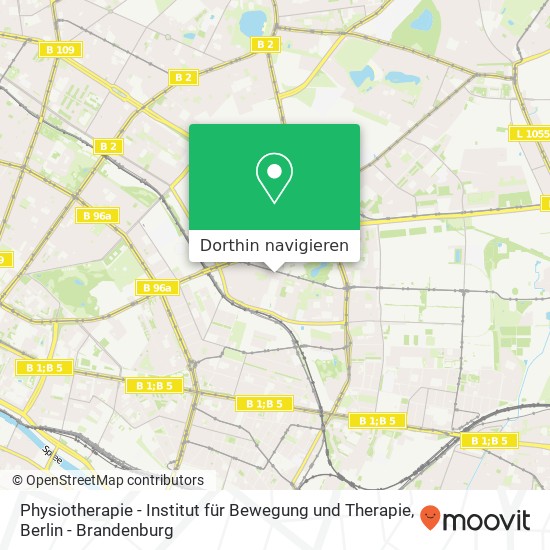 Physiotherapie - Institut für Bewegung und Therapie, Franz-Jacob-Straße 10 Karte